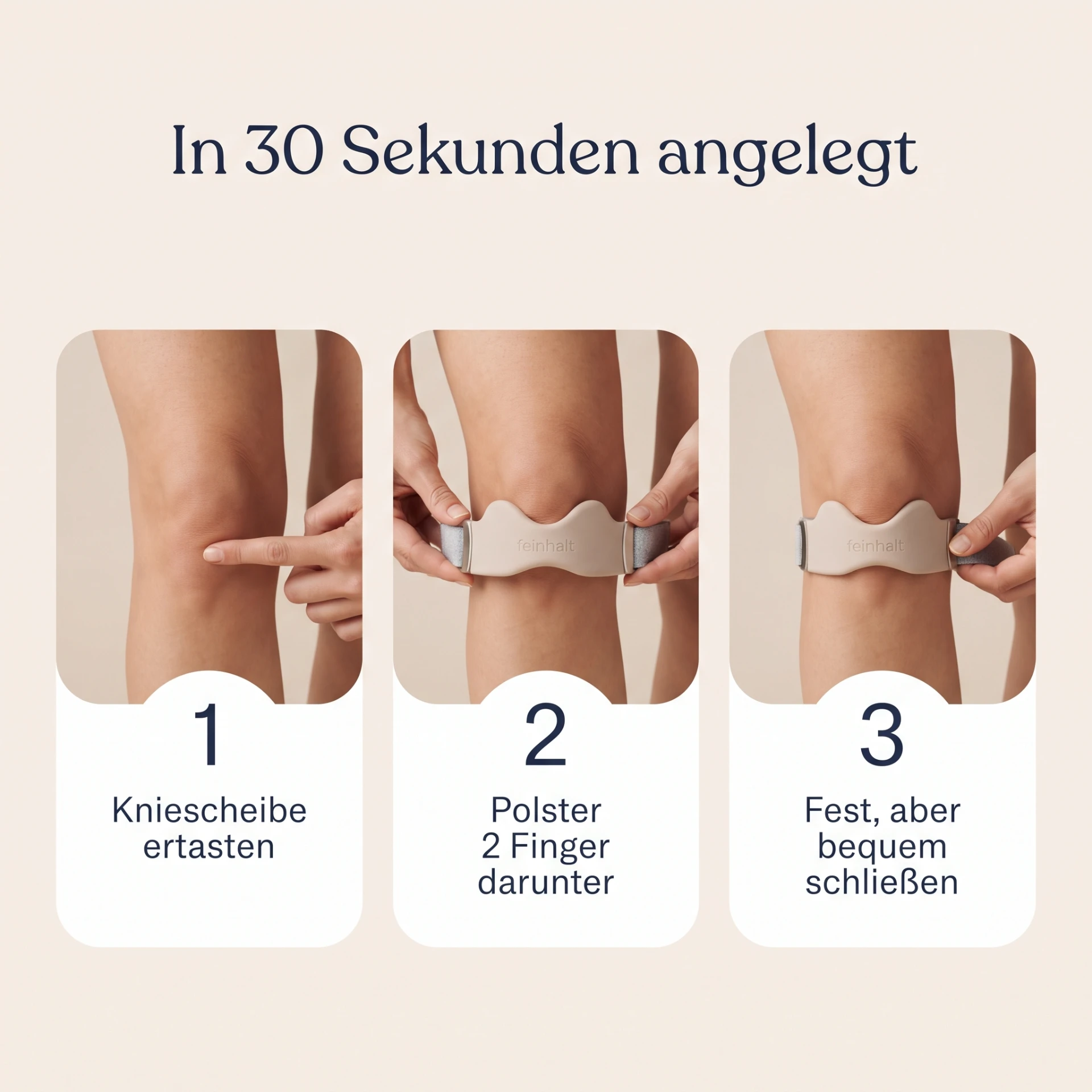 In 30 Sekunden angelegt